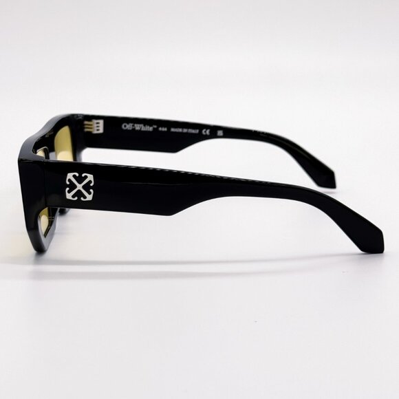 NEW OFF-WHITE OERI13F VANCOUVER 1018 SUNGLASSES UNISEX BLACK SQUARE - Picture 7 of 10